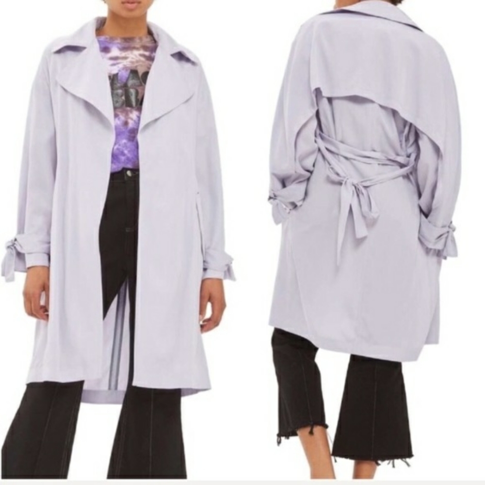 Topshop lavendar duster coat